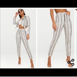 Pretty little things snake skin pants NWT